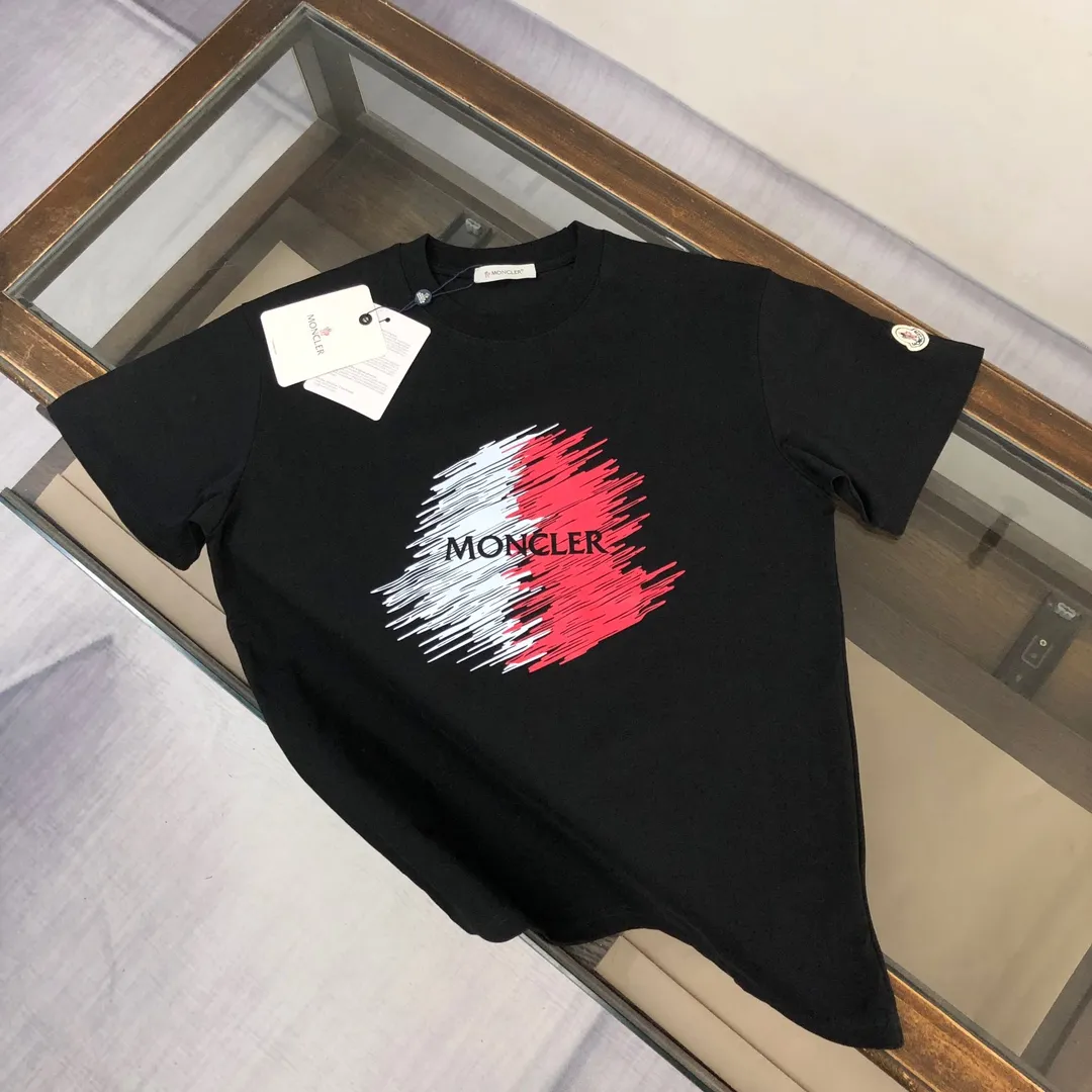 💰P85💥 MON*CLER New Arrival T ～ logo ～ Breathable， ， ， ！ ， ， ！！！ ：Black Cream White Sizes：M-3XL